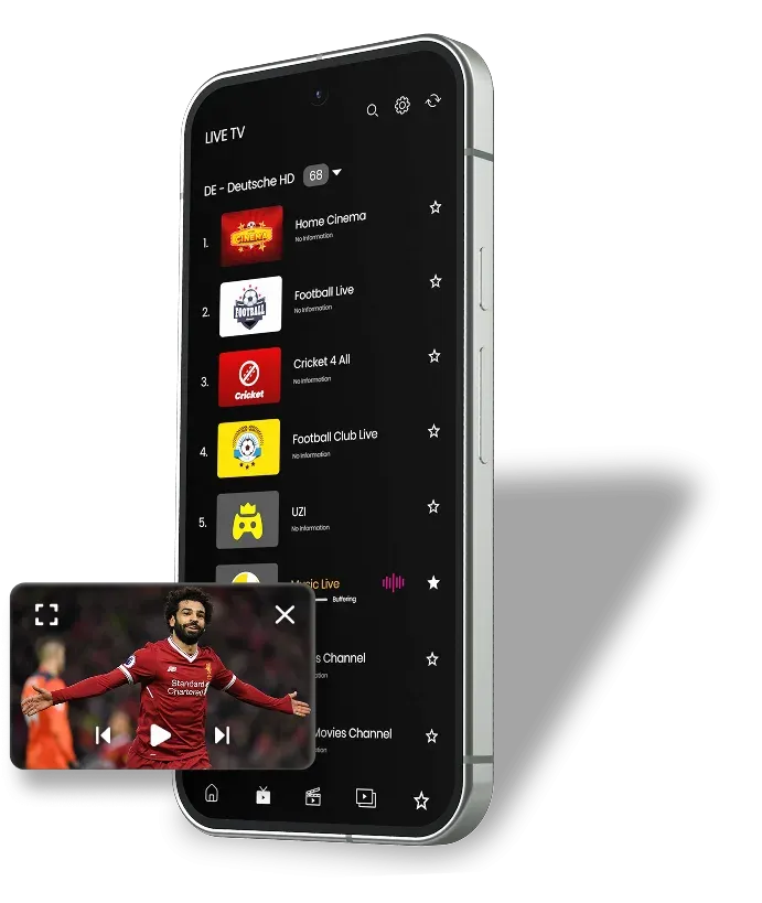AppForce Mini mobile app screen highlighting next-level key features with visual icons